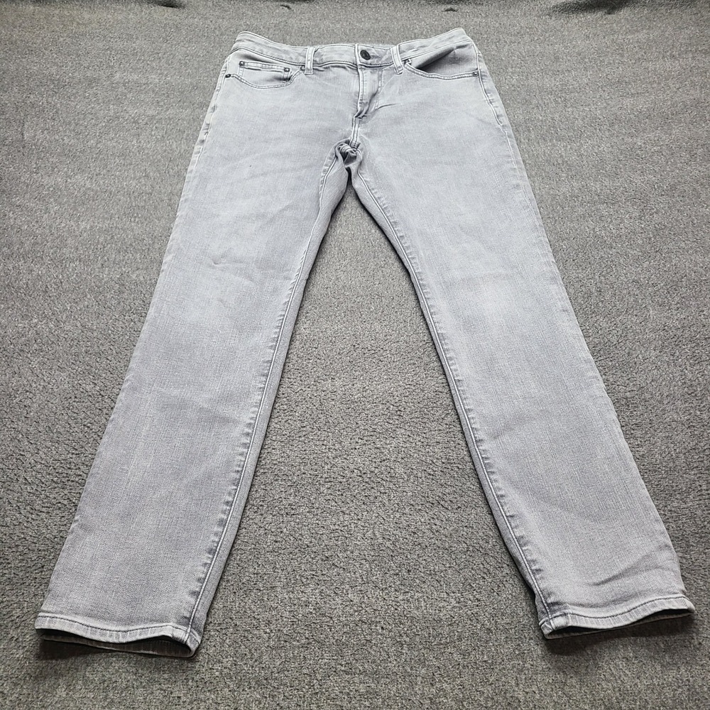 Express Slim Jeans Mens 31x30 Gray Excellent Stretch Denim Pants